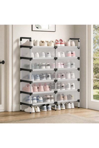 Vivendo Raft Pliabil pentru Pantofi, 5 Nivele, 10 Compartimente, 87 × 29 × 11...