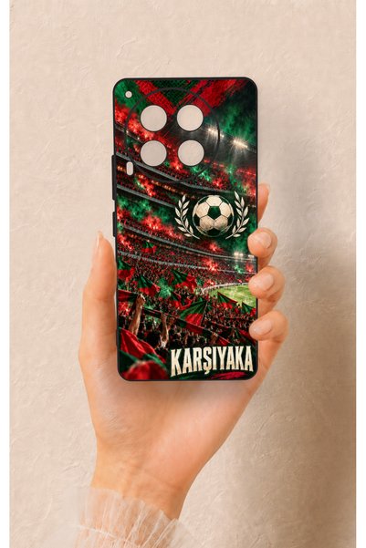 Vip Case Tecno Camon 30 Compatible Silicone Case with a Karşıyaka-Themed Patt...