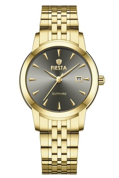 Fiesta ساعة يد نسائية F26010L بسوار من الفولاذ.