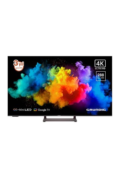Grundig 65GM975 65inc 164 cm 4K UHD Google Smart QD-MINILED TV, Uydu Alıcılı