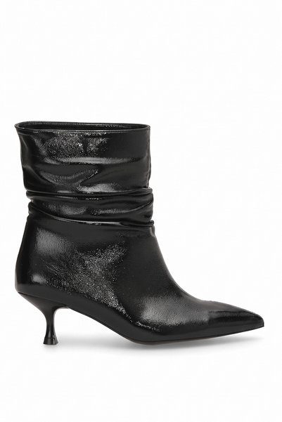 Ayakkabı Fuarı Elit Pm104 K006-1R Women's Heeled Boots, Black.