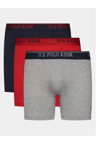 U.S. Polo Assn. US Polo Assn Ανδρικό Σετ 3 Ζευγών Μποξεράκια 80454 Πολύχρωμο