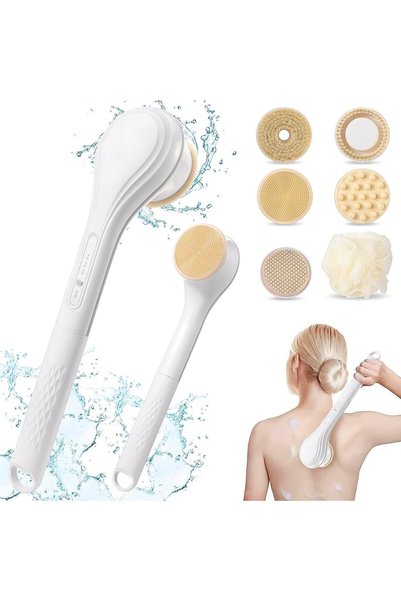KASTWAVE Electric Body Brush, Rechargeable Electric Body Scrubber, Waterproof...