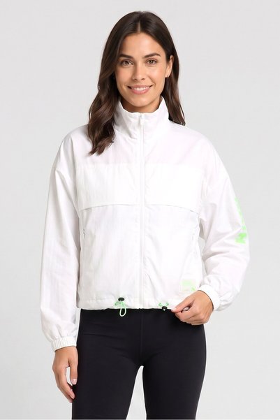 Anta Women Sportswear Fit Long Sleeve Outdoor Jacket, White