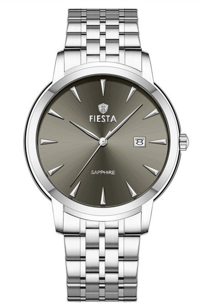 Fiesta F26010M Men's Watch with Steel Strap.