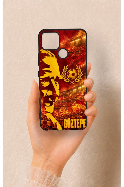 Vip Case Realme C25 Compatible Silicone Case with a Göztepe-Themed Pattern.