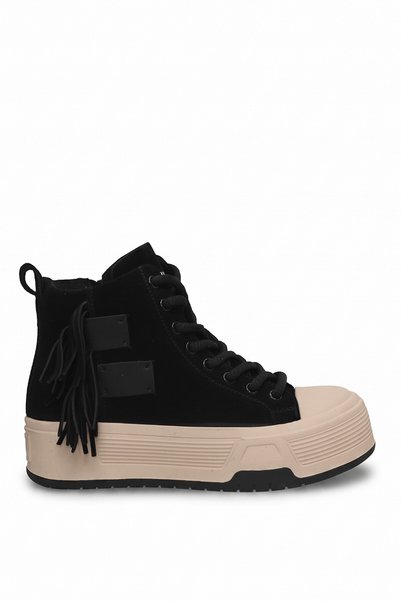 Ayakkabı Fuarı Elit Hml262-1113 Women's Fur-Lined Boots, Black.