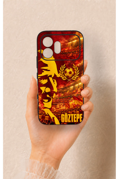 Vip Case Honor 600 Compatible Silicone Case with a Göztepe-Themed Pattern.
