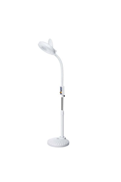 Cosmeticos Lampă cosmetică cu lupă LED pe suport reglabil - Bază tip scoică ș...