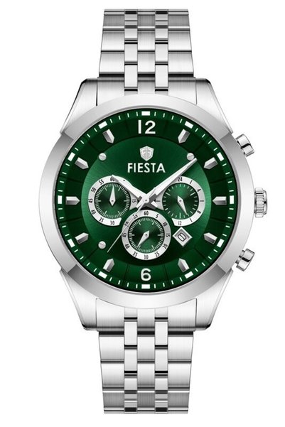 Fiesta F26006M Men's Watch with Steel Strap.