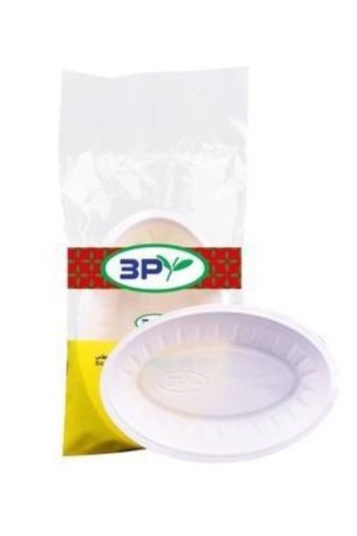 Other صحن بلاستيك بيضاوي 3P - كرتون بخيارات متعددة - مقاس 1/2 كرتون 30 ربطة
