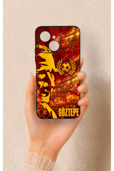 Vip Case Tecno Spark 40C Compatible Silicone Case with Göztepe-Themed Design.