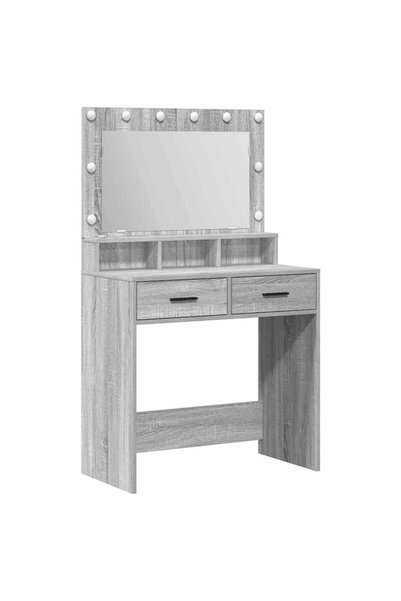 vidaxl Masă de Machiaj Gri Sonoma 79 x 41 x 135 cm Lemn compozit