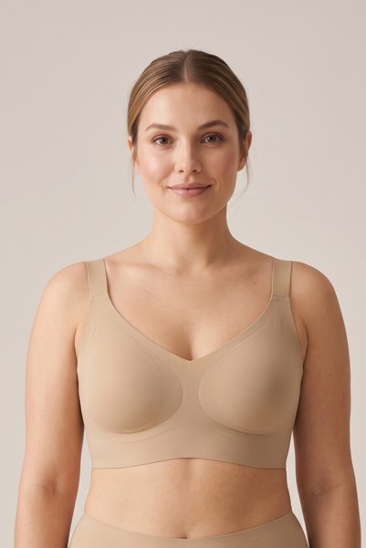 HNX Sutien pentru femei, mărime mare, model efect modelator, fără sârmă, fără...