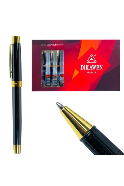 OEM Σετ 12 μεταλλικών στυλό διαρκείας, γκρι, Dikawen