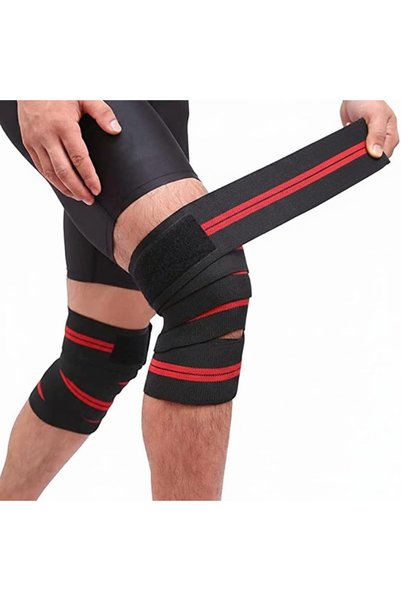 KASTWAVE Fitness Knee Straps, Bandages Elastic Squat Weightlifting Straps Kne...