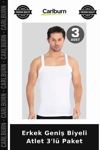 Carlburn Custom-Made Men's Wide-Band Tank Top, 3-Pack, Apparel Item, Sports T...