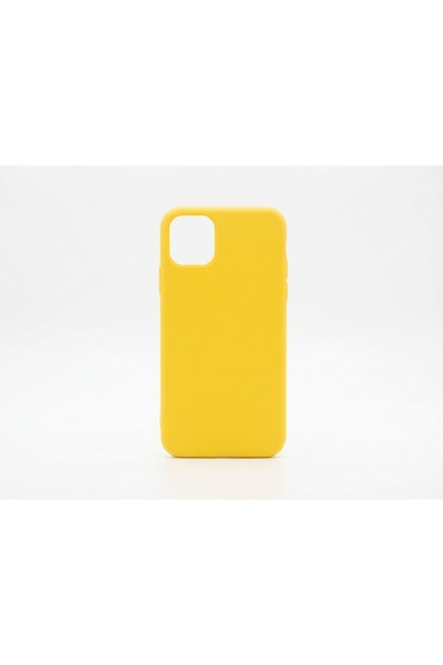 kılıfınbenden Iphone 11 pro max, velvet yellow interior, 2 silicone case model.