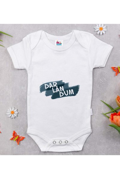 Bk Gift BK Kids Darlandum-Designed White Baby Bodysuit-1, 0–3 Months