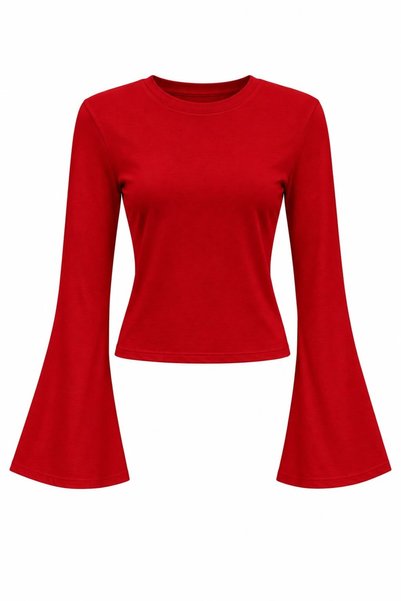 Bade Butik Red Spanish Sleeve Blouse