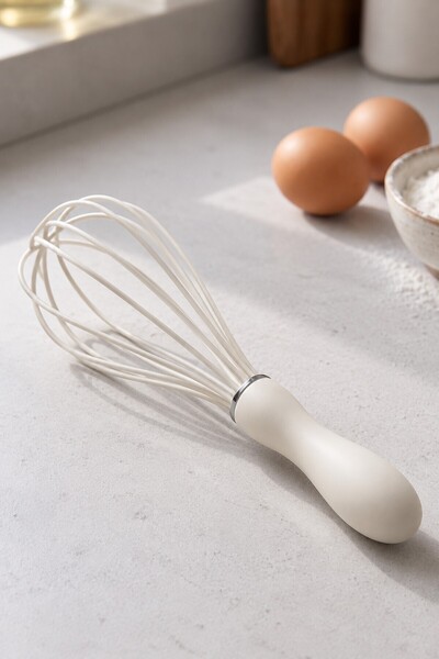 Snow Homs Silicone Whisk Set (2-Piece): Large and Small Whisk Tines for Eggs, Whipped Cream, and Sauces