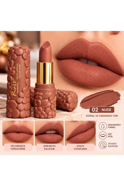 Rose HATTE LIPSTICK COLOR SHOW MAT RUJ