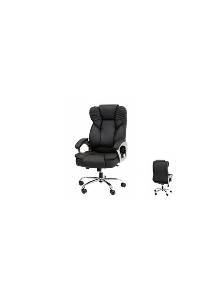 IN HOME STORE Ergonomic High Back Office Chair with Modern Design - Black