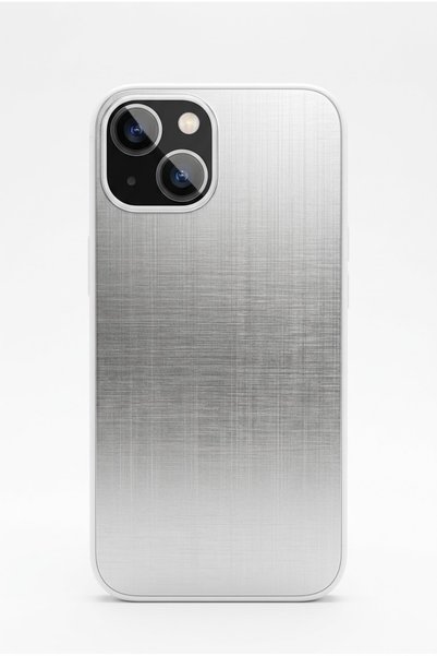kılıfınbenden Iphone 13 silver mosaic silicone case model.