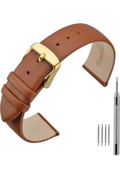 GENERAL ANNEFIT Watch Straps 16mm 18mm 20mm 22mm, Calfskin Leather Watch Band...