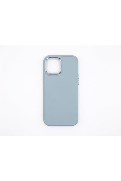 kılıfınbenden Iphone 12 pro max light blue launch silicone case model.