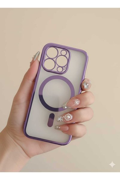 kılıfınbenden Iphone 11 pro purple magsafe case model