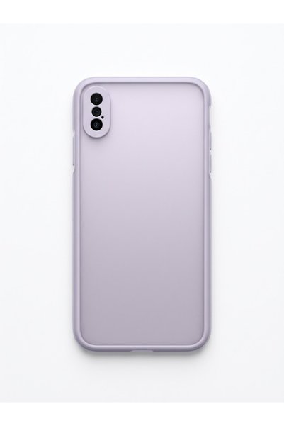 kılıfınbenden Iphone xs max matte silicone case with gray frame.