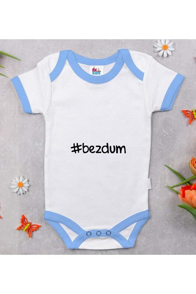 Bk Gift BK Kids Bezdum-Printed Blue Baby Bodysuit-1, 0–3 Months