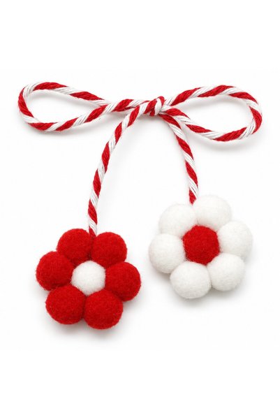 Flippy Snur de Martisor, Flippy, Flori, cu Doua Flori Decorative, Textil , Mu...