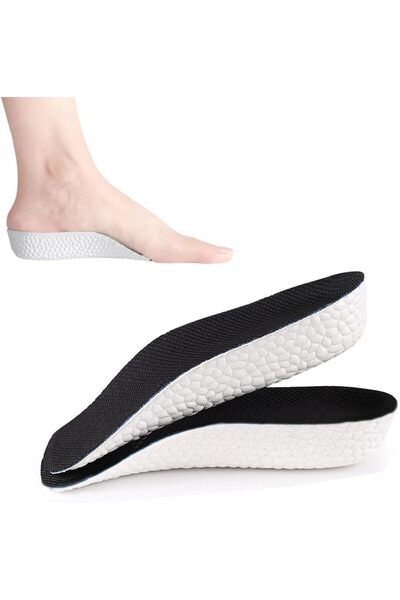 Goodern 1 Pair Inner Height Increasing Insole,3.5cm Heel Lift Foot Pads Invis...