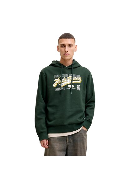 Jack & Jones JJELOGO SWEAT HOOD 2 COL AW SN 12299467-5034185 Πράσινο