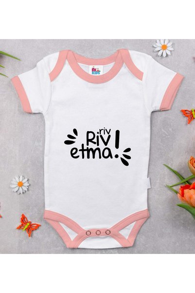 Bk Gift BK Kids Riv Riv Etma-Printed Pink Baby Bodysuit-1, 12–18 months