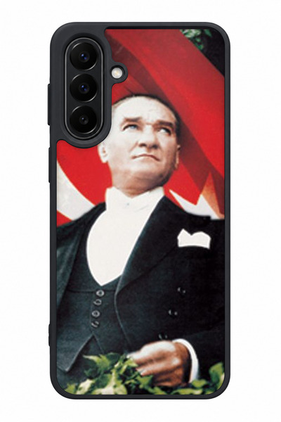 Aksel Kılıf Samsung Galaxy A27 Compatible, Printed, Matte Black, Soft Silicon...