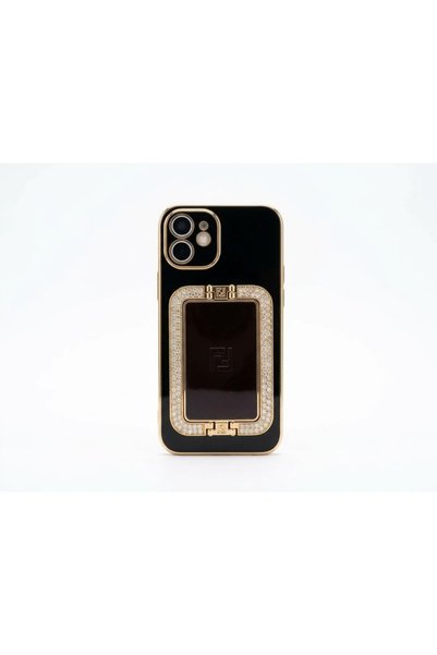 kılıfınbenden Iphone 11 black case with decorative handle