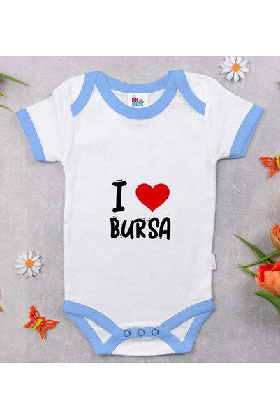 Bk Gift بي كي كيدز، بدلة أطفال زرقاء بتصميم "أحب بورصة" - الموديل رقم 1، مناس...