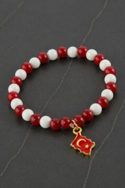HOŞGÖR ACCESSORIES سوار من الحجر الطبيعي "آي يلدز سيت".