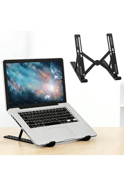 GENERAL Adjustable Laptop Stand for Desk - Portable Foldable Notebook Riser, ...