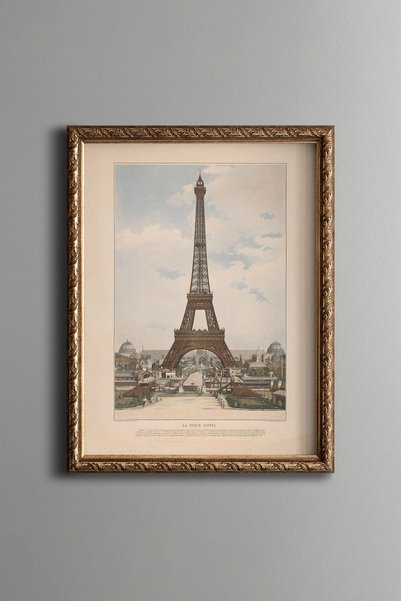 epiqart برج إيفل - لوحة فنية بنمط عتيق - تصميم رقيق
