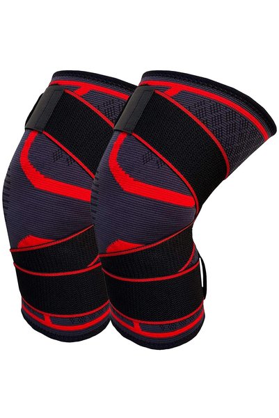 MMG Knee Support Brace Adjustable Sleeves Knee Stabilizer, Exercise and Worko...