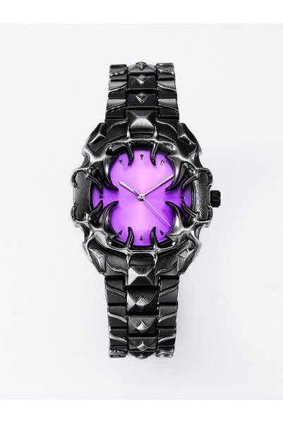 Choice black purple DENVOSI New Y2K Gothic Claw Shaped Quartz Watch with Deta...