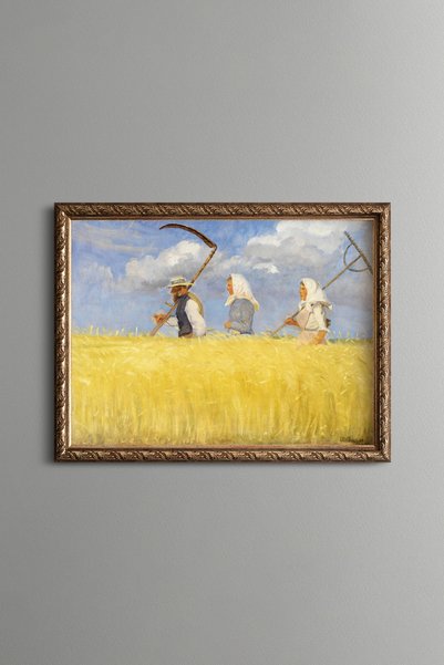 epiqart الحصاداء - لوحة مزخرفة بتصميم عتيق - نموذج رفيع