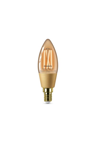 Philips Bec LED Smart LED Candle Filament Amber WiFi C35 4,9 W E14 2000–5000 ...