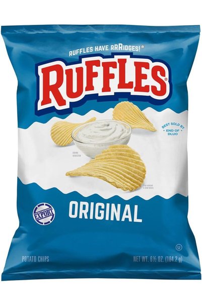 Ruffles رقائق البطاطس، الأصلية، 184 جرام (للتصدير)