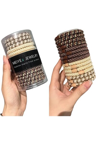 Cozycollections ربطات شعر للنساء، 15 قطعة، ربطات شعر حلزونية عالية المرونة لت...