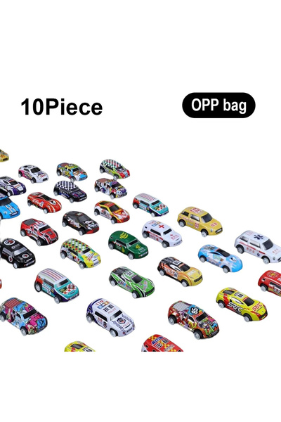 Choice 10pieces opp bag 10/30/48 Pull Back Cars Kids Mini Metal Vehicles Part...